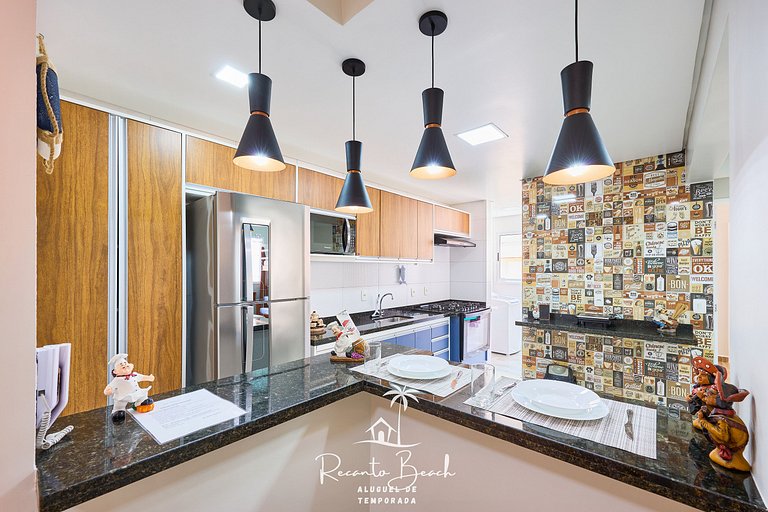 Bonito moderno bem equipado Recanto Beach Ubatuba