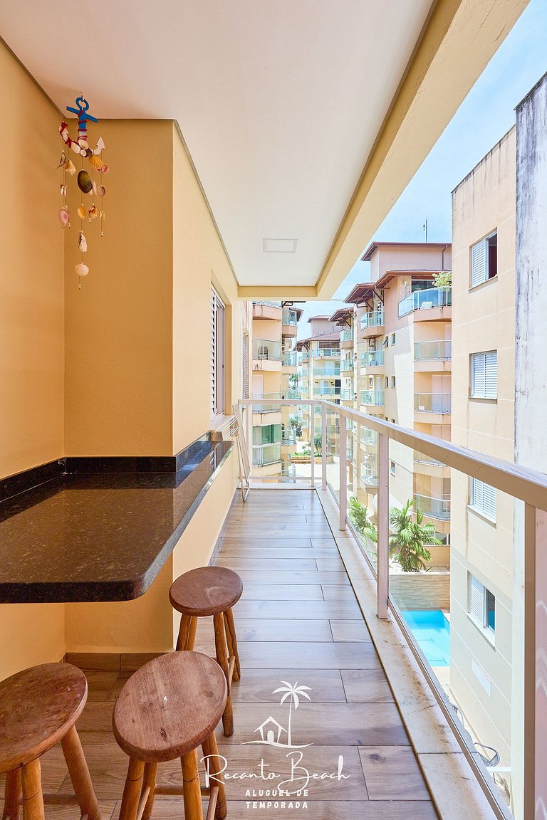 Bonito moderno bem equipado Recanto Beach Ubatuba