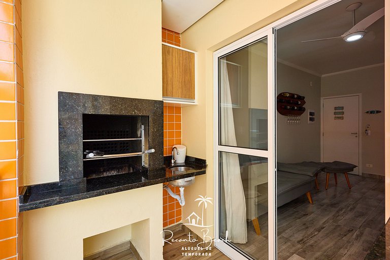 Bonito moderno bem equipado Recanto Beach Ubatuba